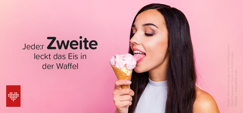 Jede:r Zweite leckt das Eis in der Waffel